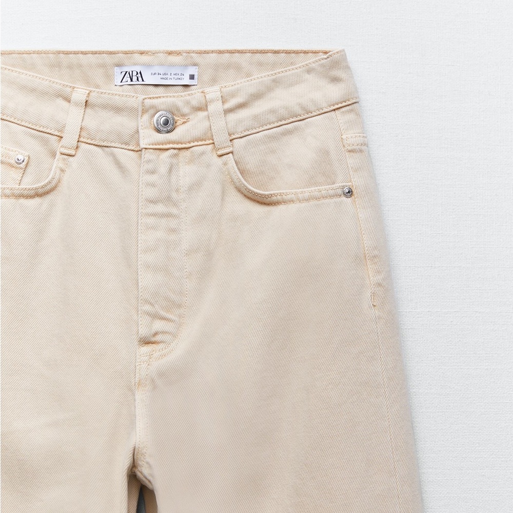 Zara straight fit— super high rise straight leg, full length